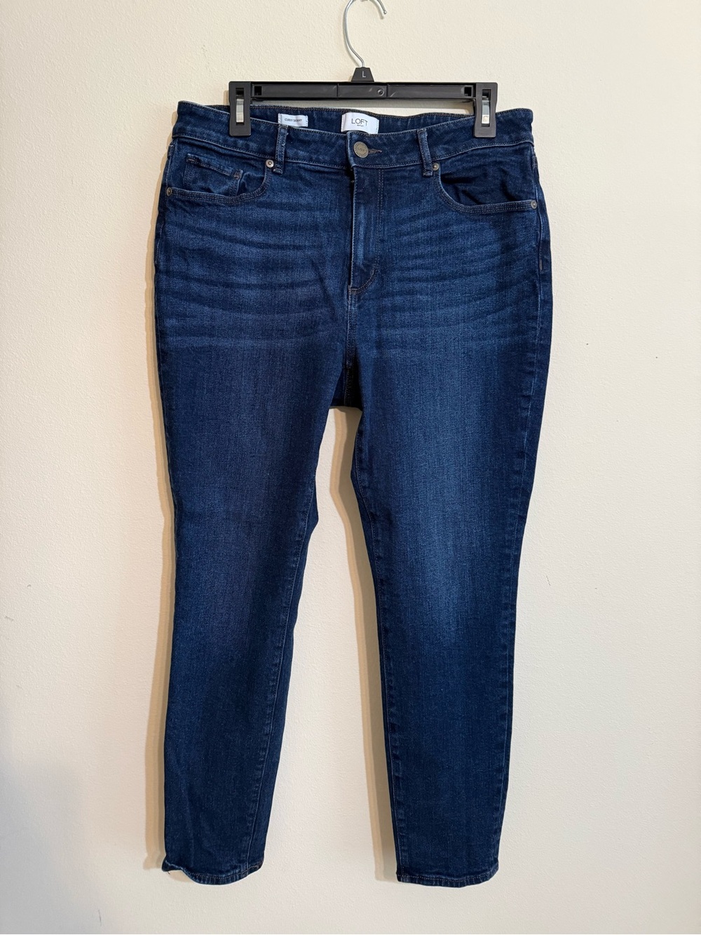 LOFT Deep Indigo Curvy Skinny Jeans - Women's size 12